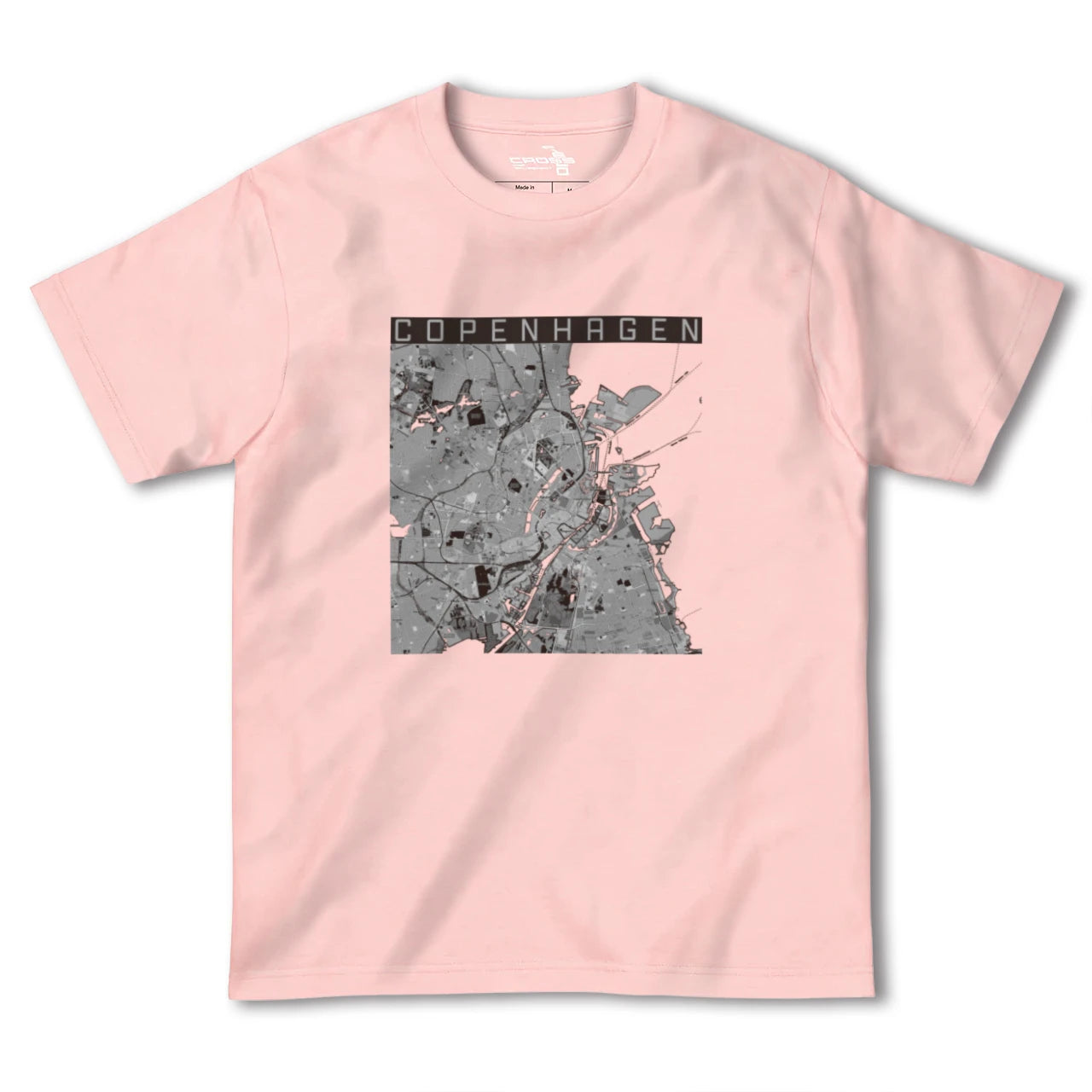 【コペンハーゲン(デンマーク)】地図柄ヘビーウェイトTシャツ