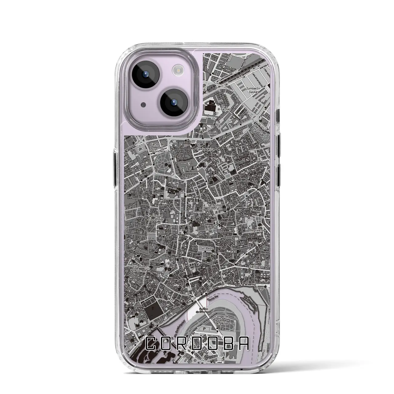 【コルドバ(スペイン)】地図柄iPhoneケース(MagSafeタイプ)