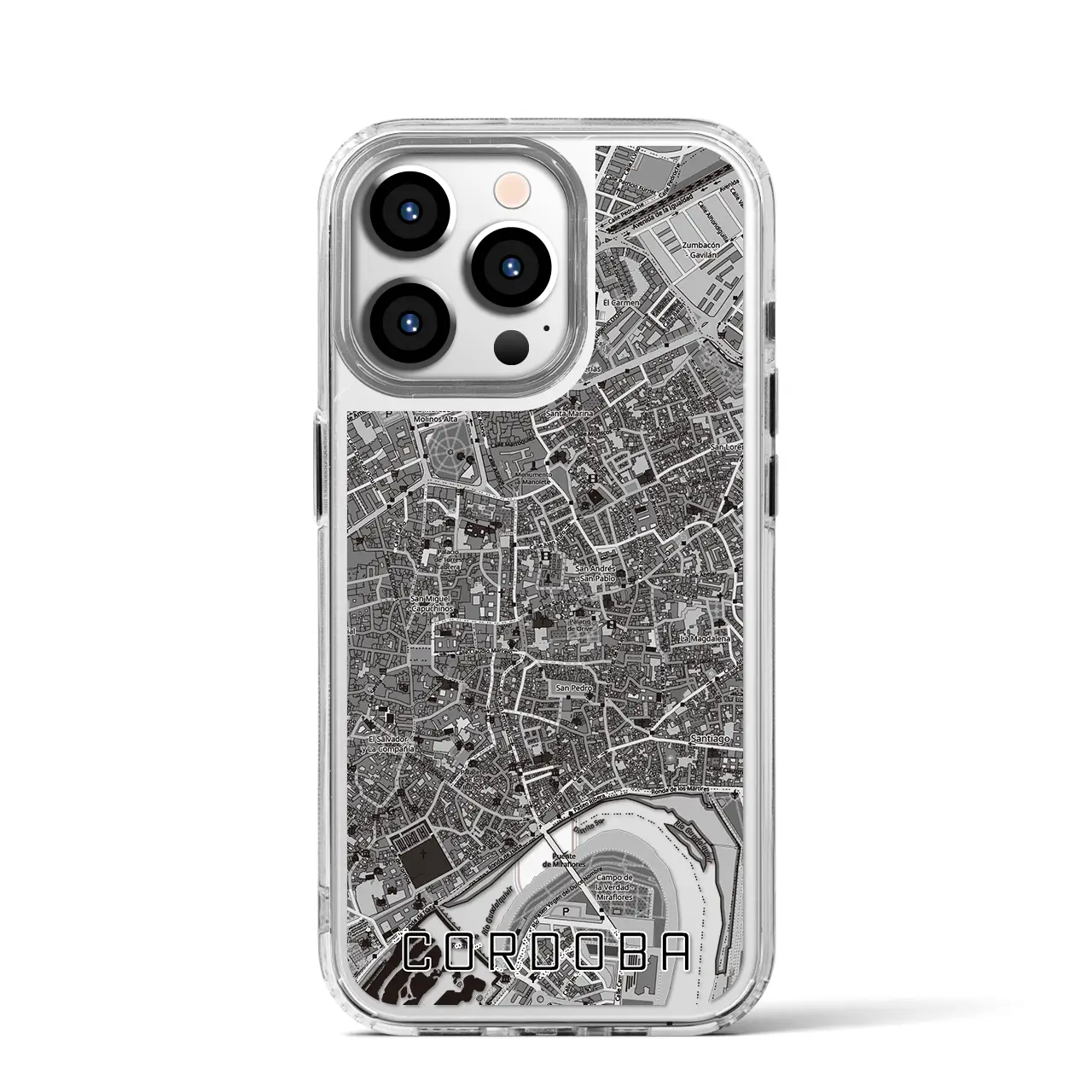 【コルドバ(スペイン)】地図柄iPhoneケース(MagSafeタイプ)