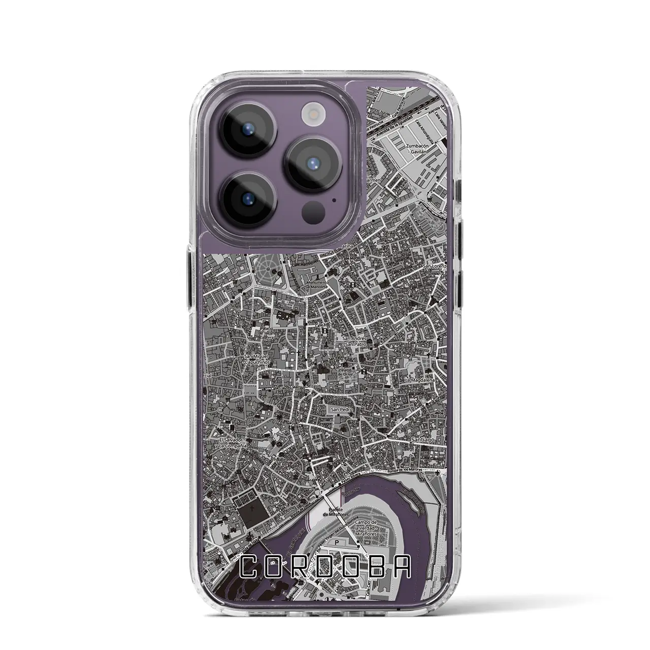 【コルドバ(スペイン)】地図柄iPhoneケース(MagSafeタイプ)