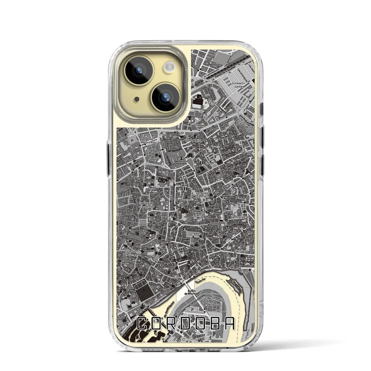 【コルドバ(スペイン)】地図柄iPhoneケース(MagSafeタイプ)