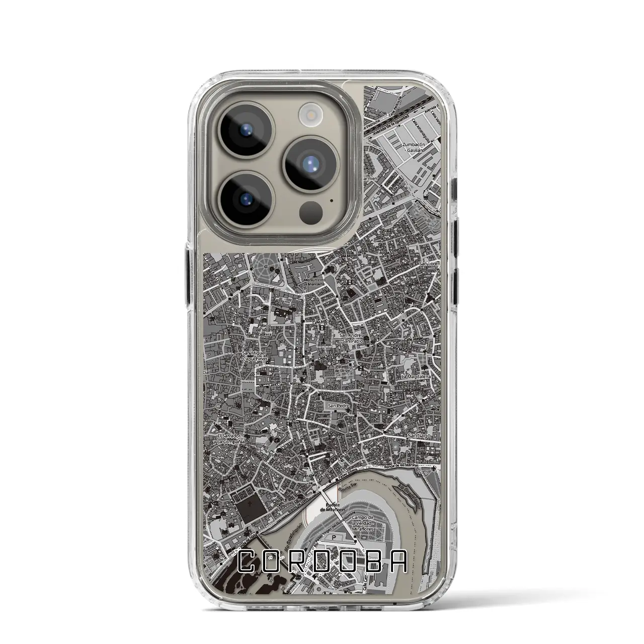 【コルドバ(スペイン)】地図柄iPhoneケース(MagSafeタイプ)