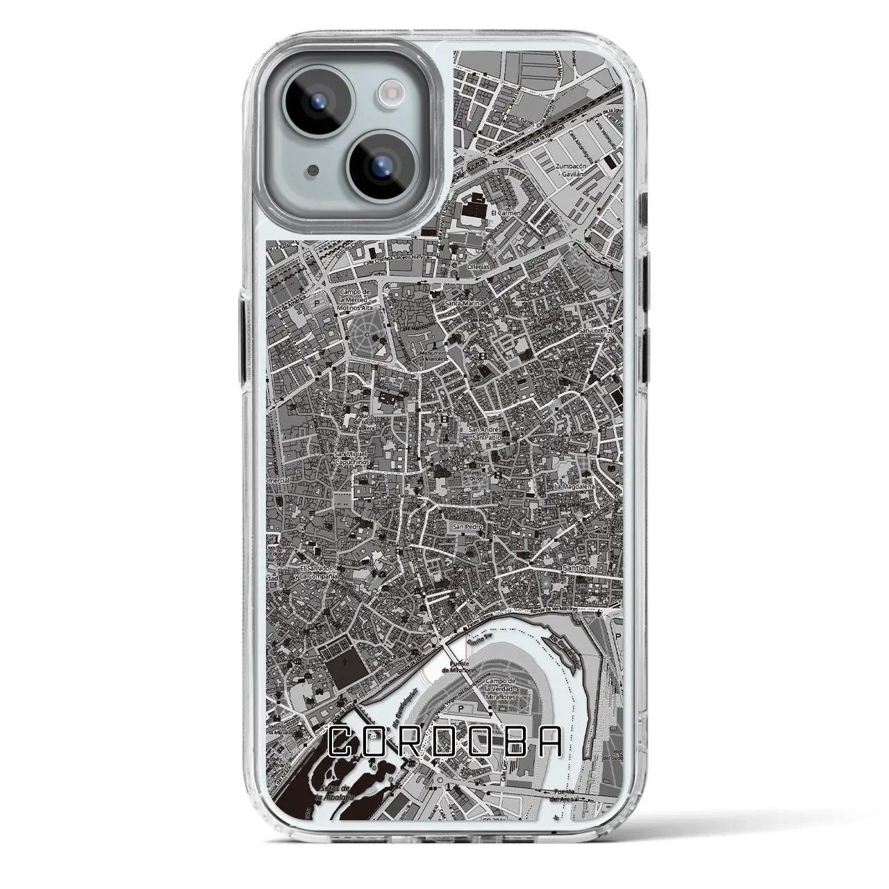 【コルドバ(スペイン)】地図柄iPhoneケース(MagSafeタイプ)