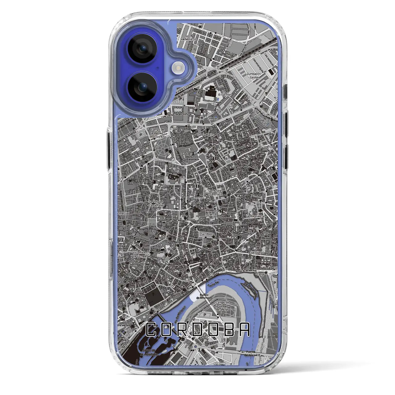 【コルドバ(スペイン)】地図柄iPhoneケース(MagSafeタイプ)