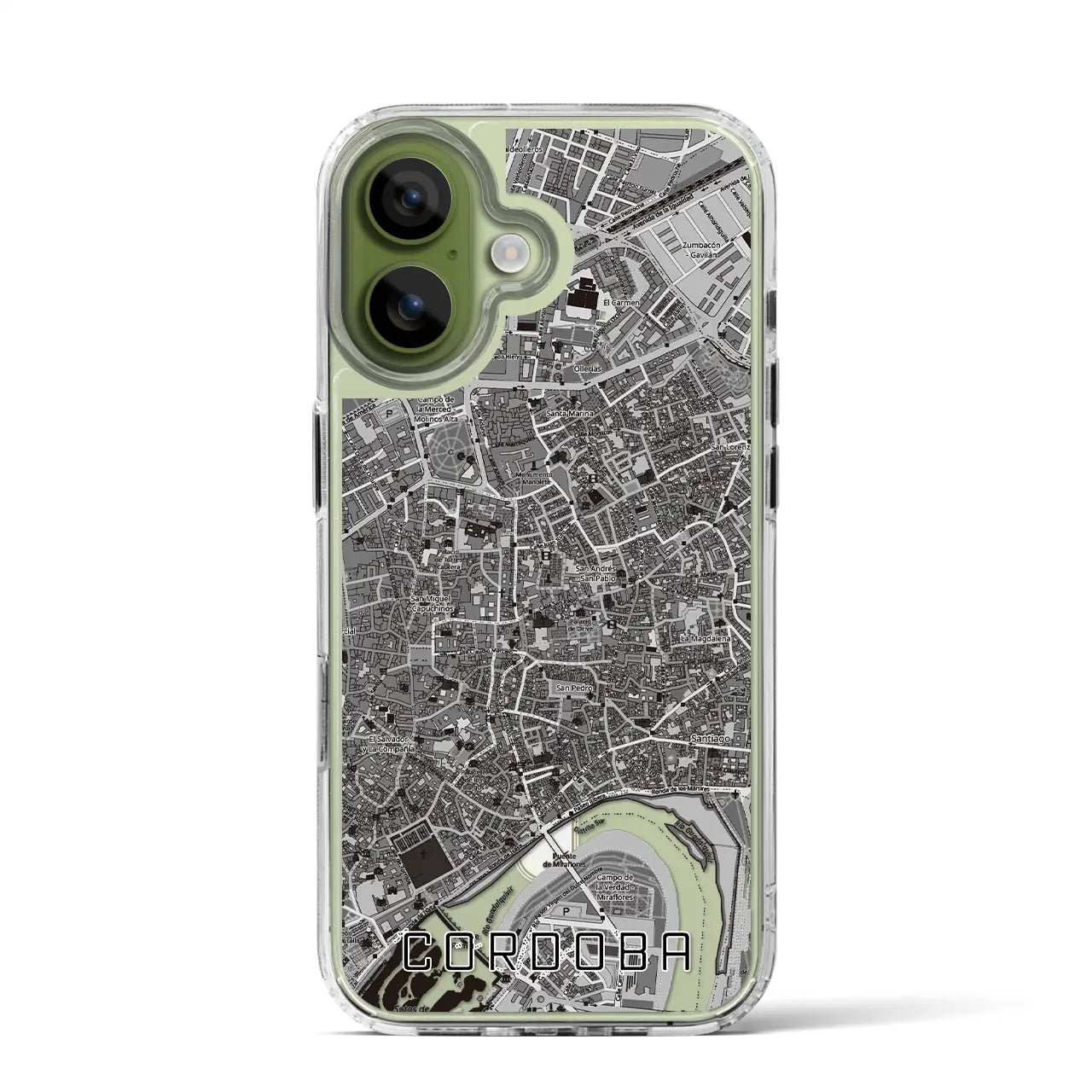 【コルドバ(スペイン)】地図柄iPhoneケース(MagSafeタイプ)