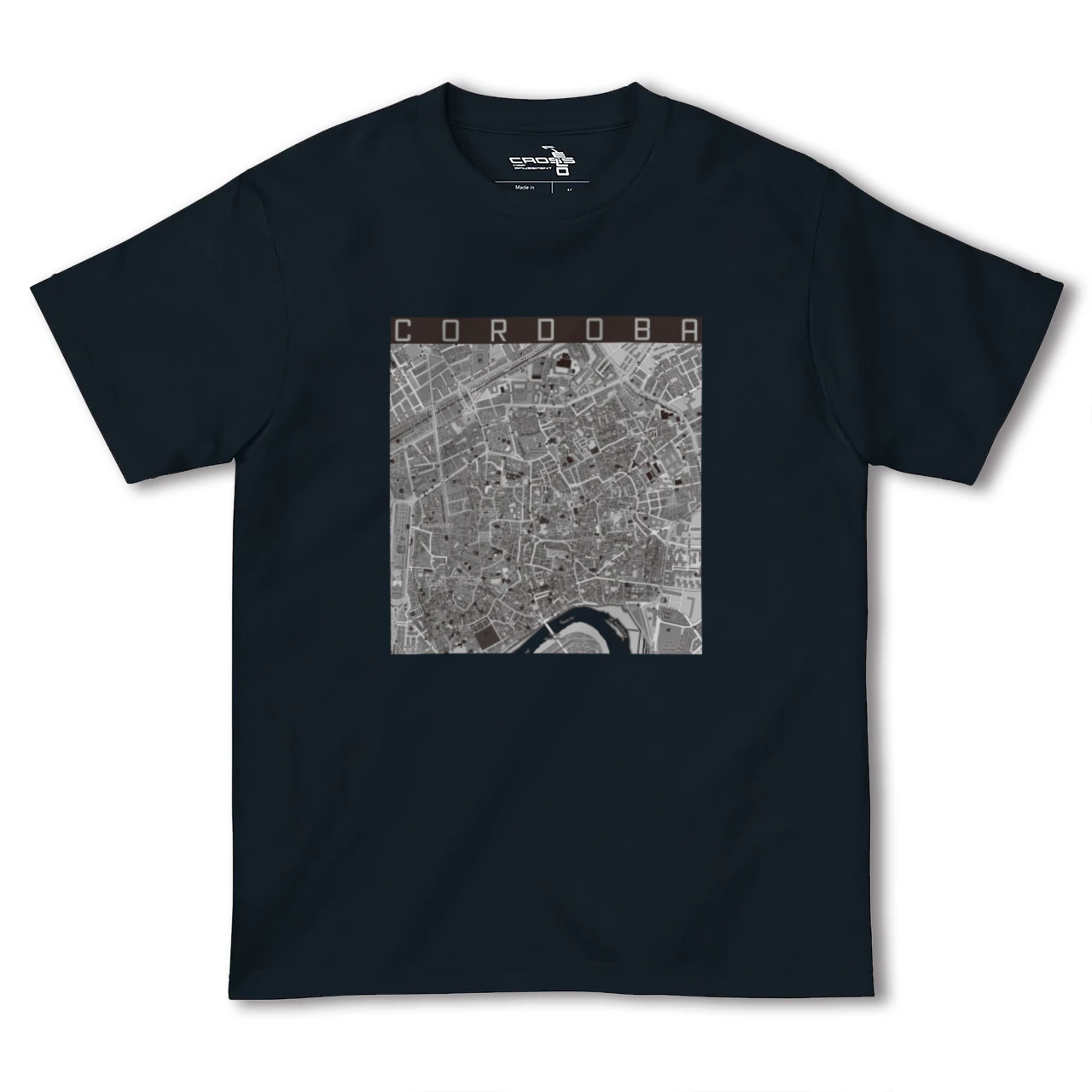 【コルドバ(スペイン)】地図柄ヘビーウェイトTシャツ