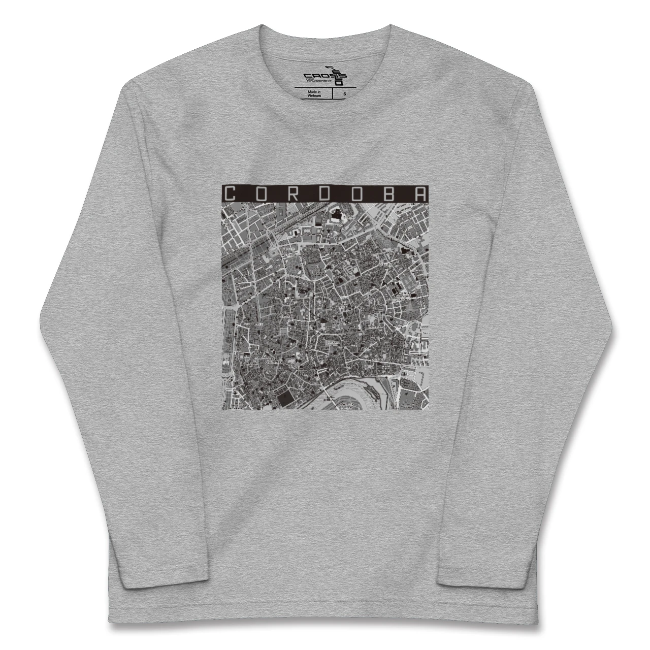 【コルドバ(スペイン)】地図柄ロングスリーブTシャツ