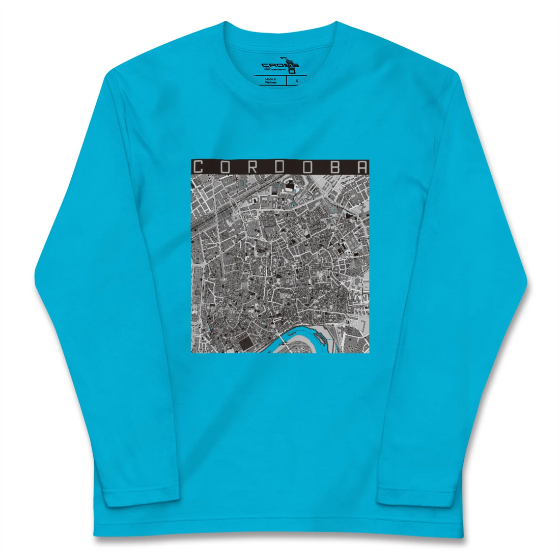 【コルドバ(スペイン)】地図柄ロングスリーブTシャツ
