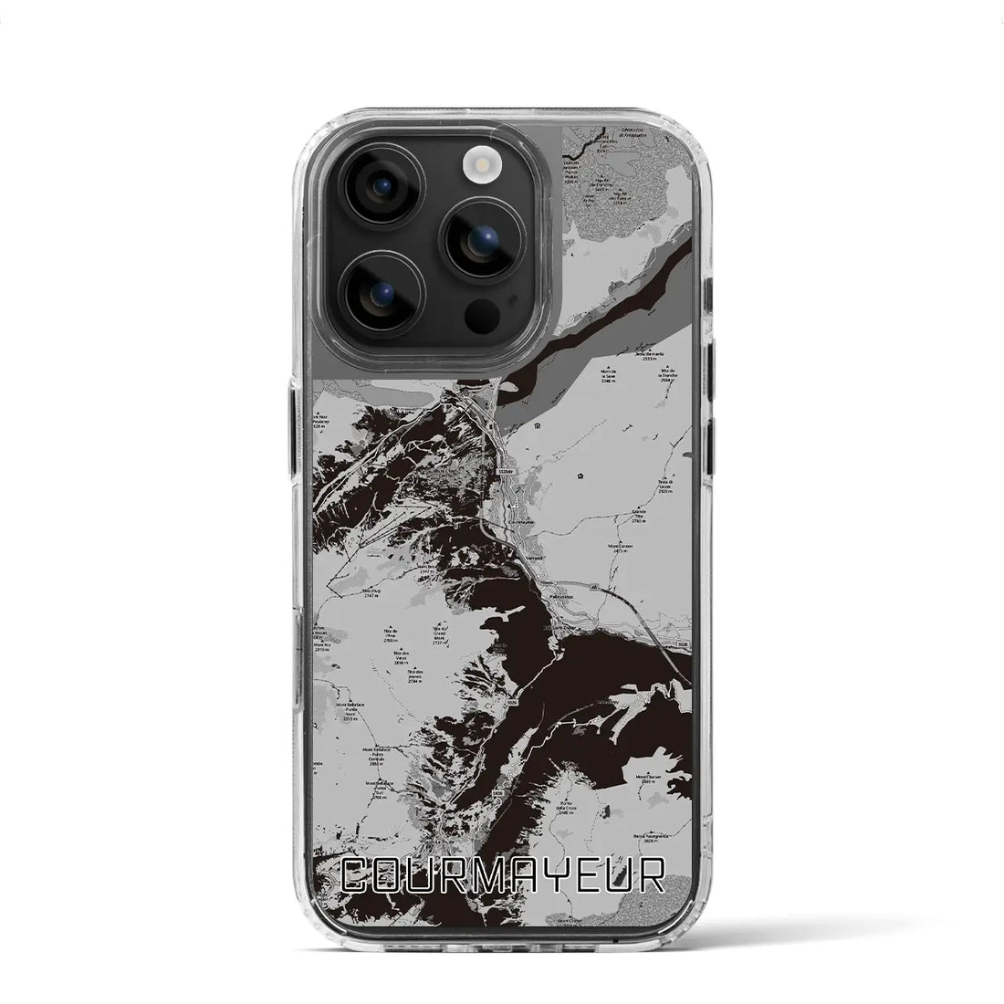 【クールマイユール(イタリア)】地図柄iPhoneケース(MagSafeタイプ)