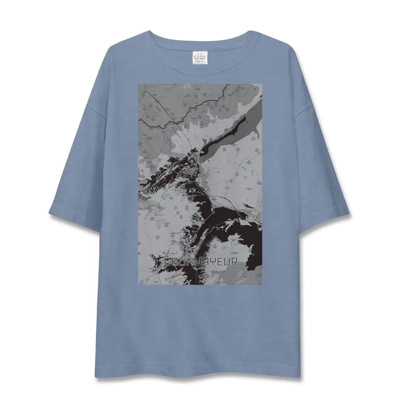 【クールマイユール(イタリア)】地図柄ビッグシルエットTシャツ