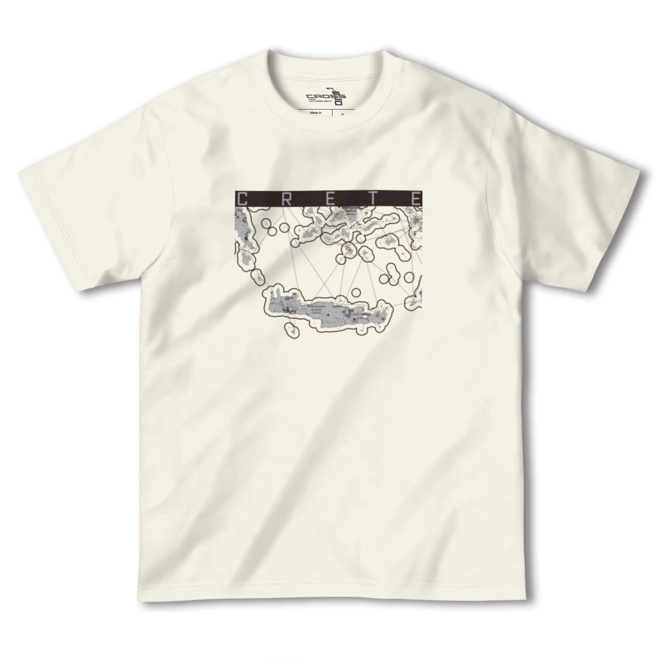 【クレタ島(ギリシャ)】地図柄ヘビーウェイトTシャツ