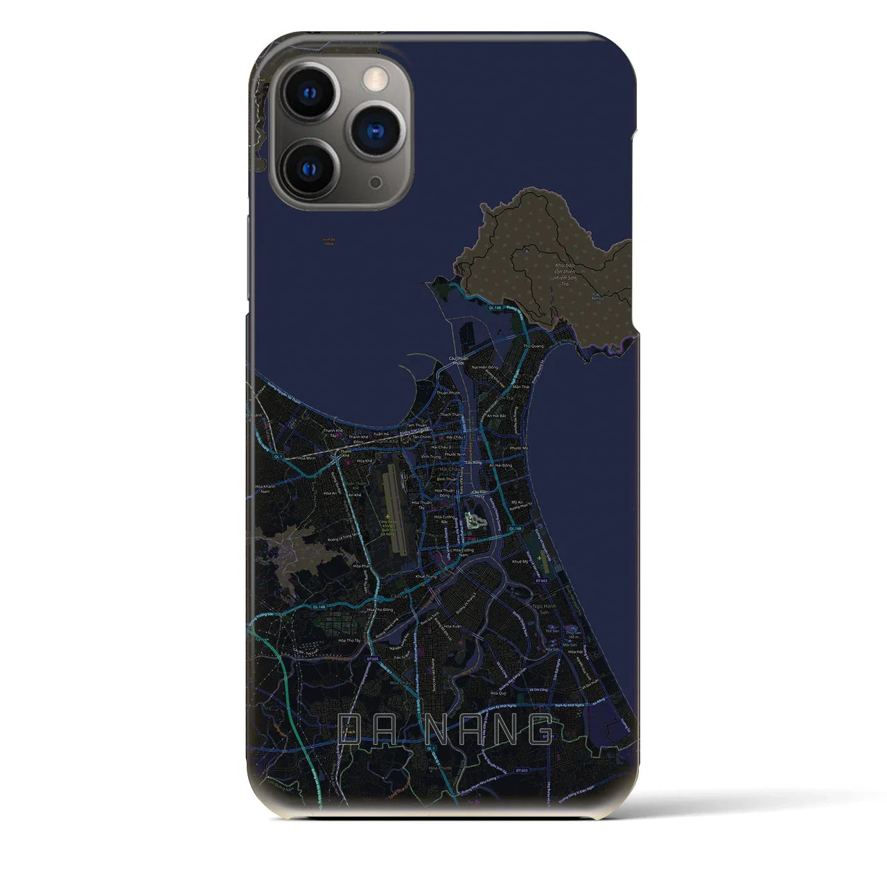 【ダナン(ベトナム)】地図柄iPhoneケース(バックカバータイプ)