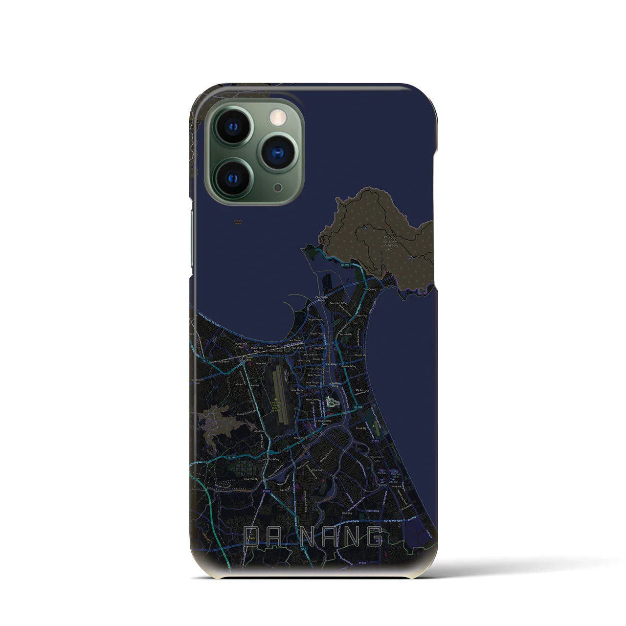 【ダナン(ベトナム)】地図柄iPhoneケース(バックカバータイプ)