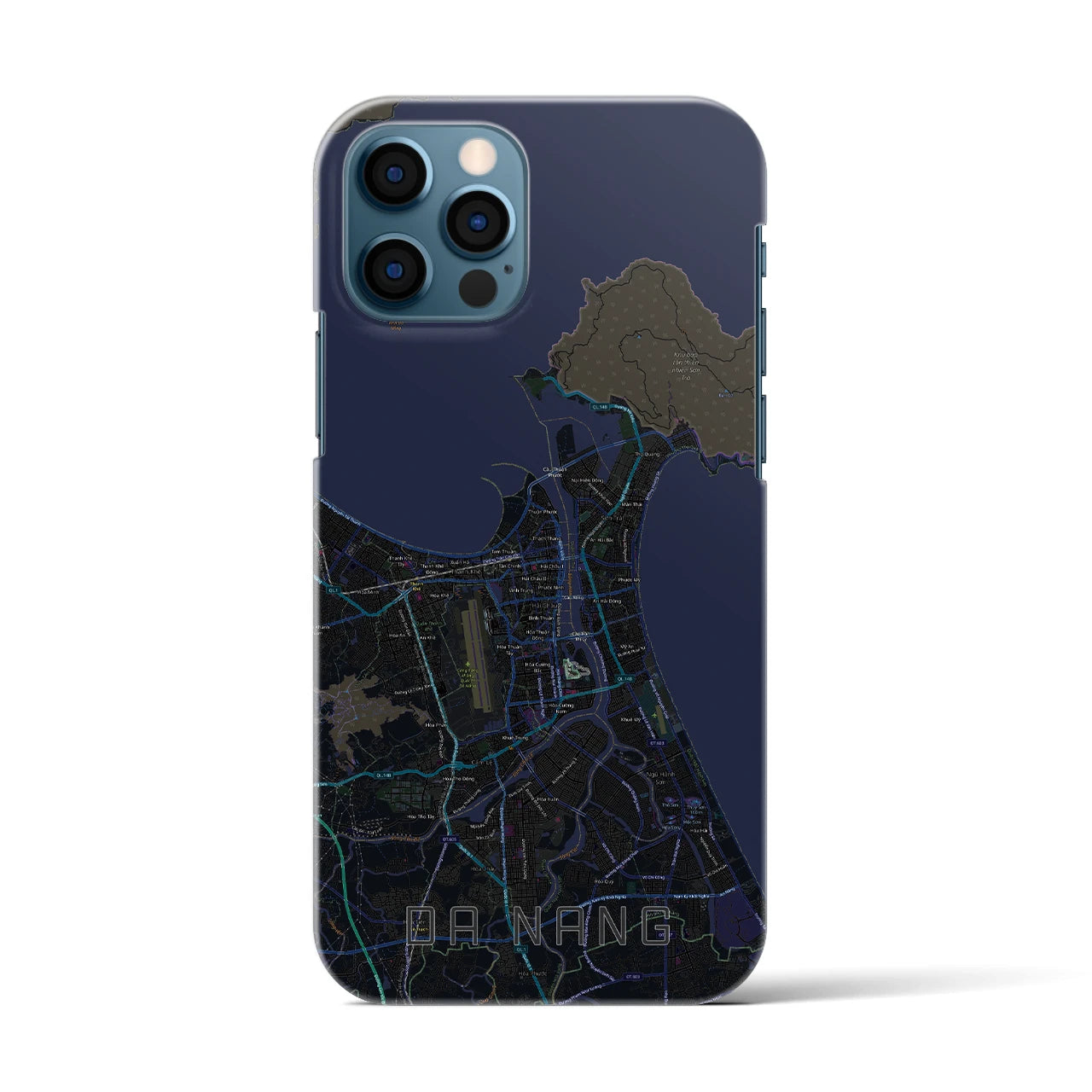 【ダナン(ベトナム)】地図柄iPhoneケース(バックカバータイプ)