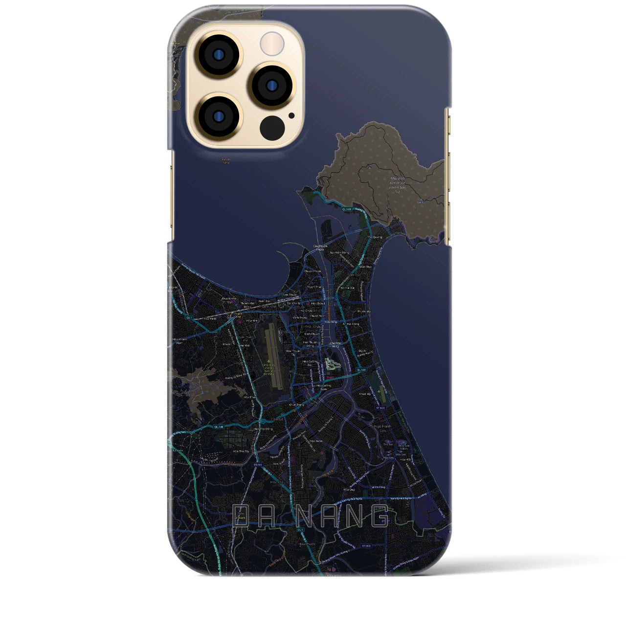 【ダナン(ベトナム)】地図柄iPhoneケース(バックカバータイプ)