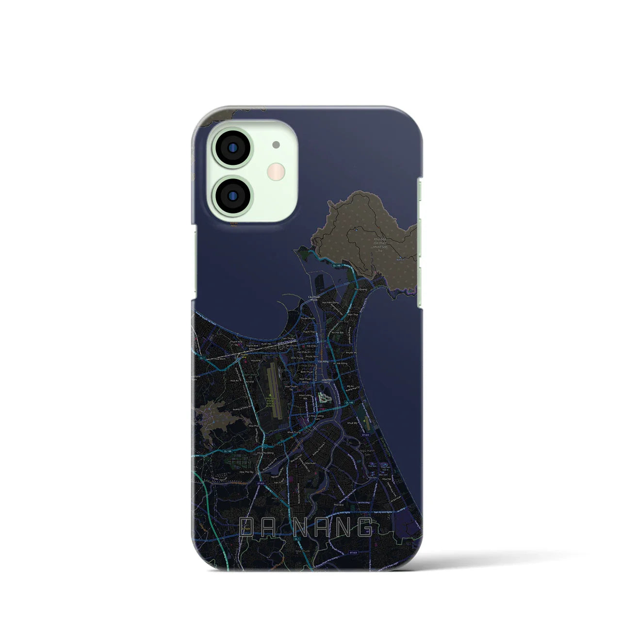 【ダナン(ベトナム)】地図柄iPhoneケース(バックカバータイプ)