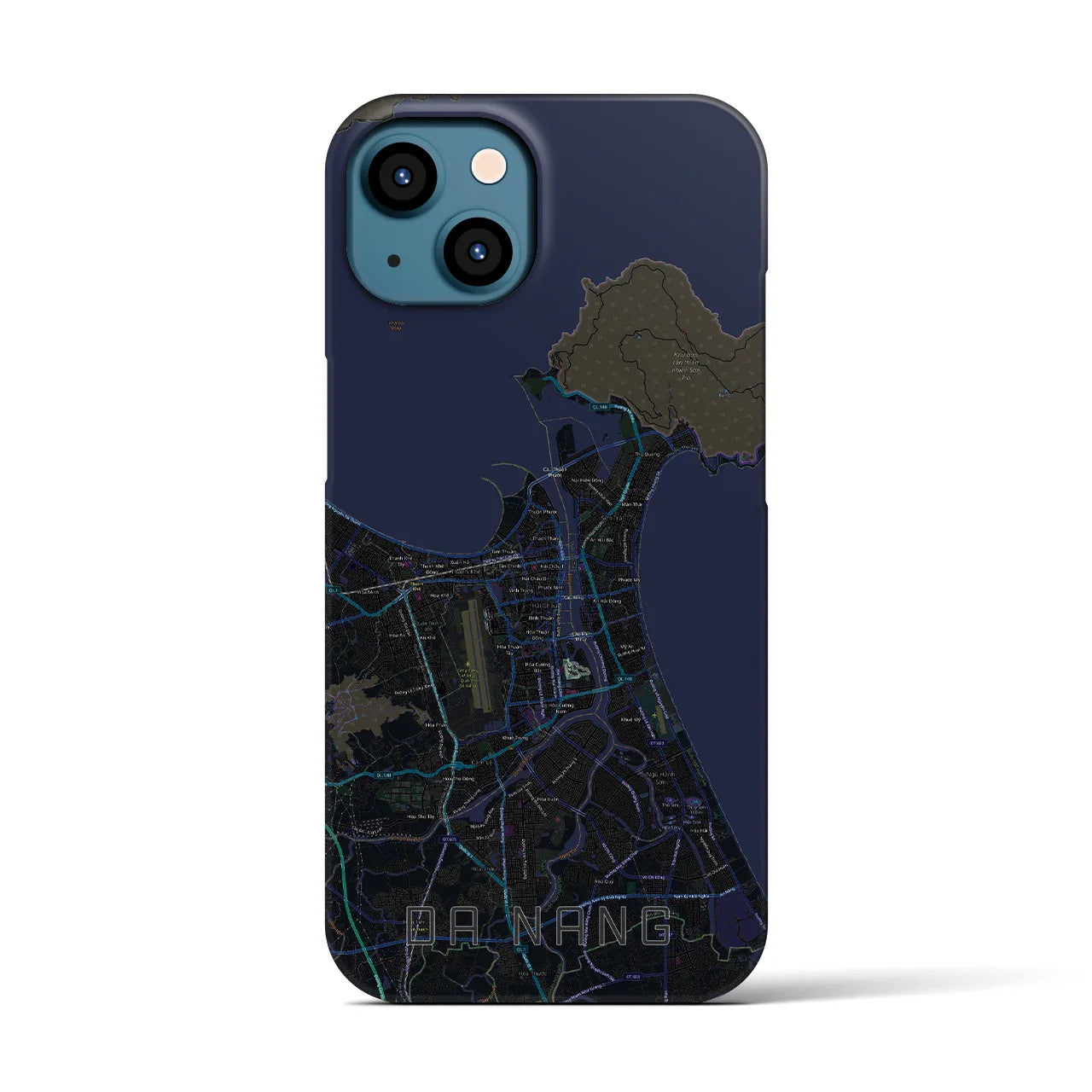 【ダナン(ベトナム)】地図柄iPhoneケース(バックカバータイプ)