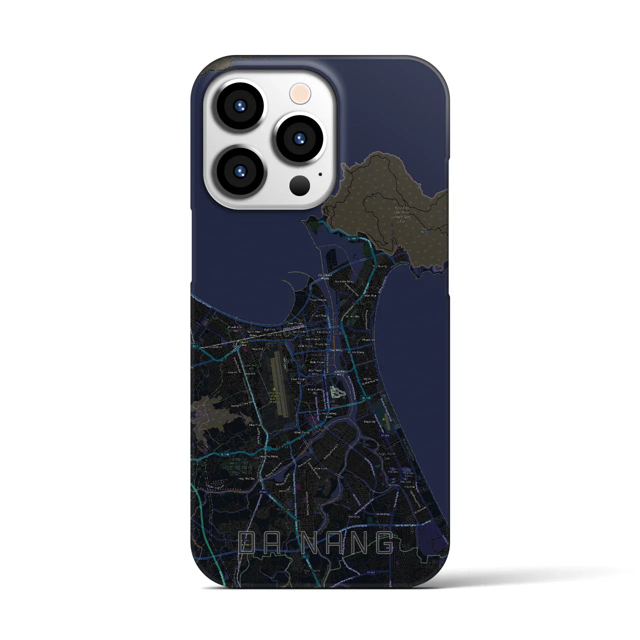 【ダナン(ベトナム)】地図柄iPhoneケース(バックカバータイプ)