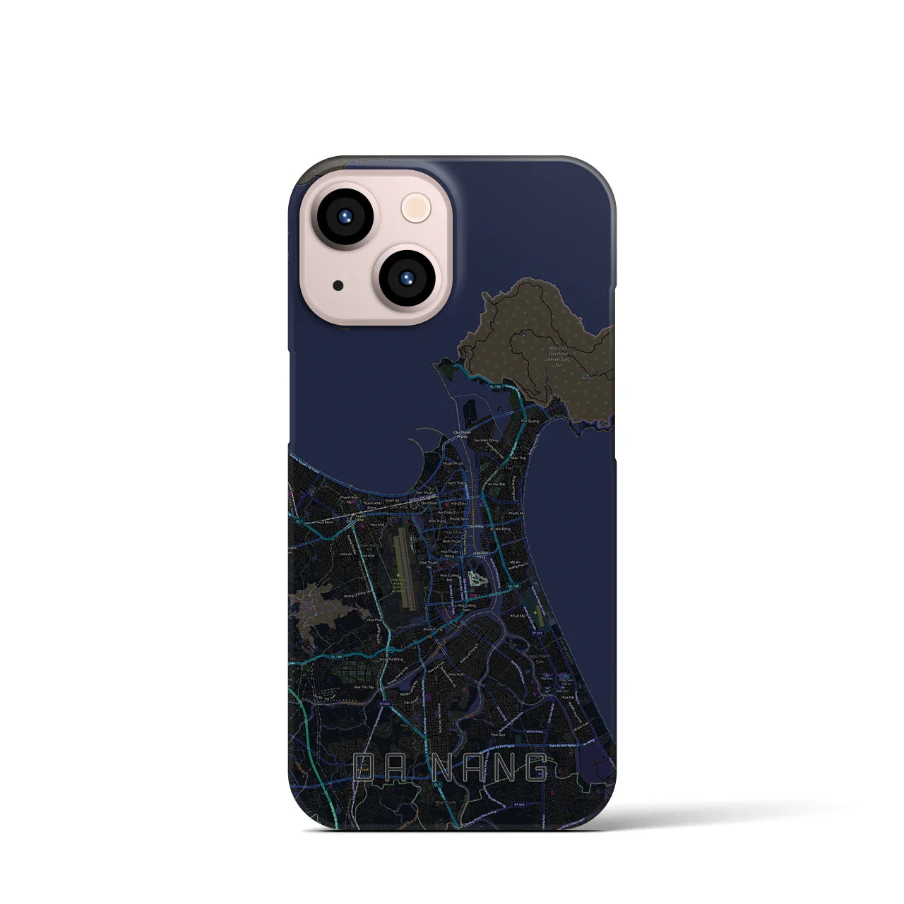 【ダナン(ベトナム)】地図柄iPhoneケース(バックカバータイプ)