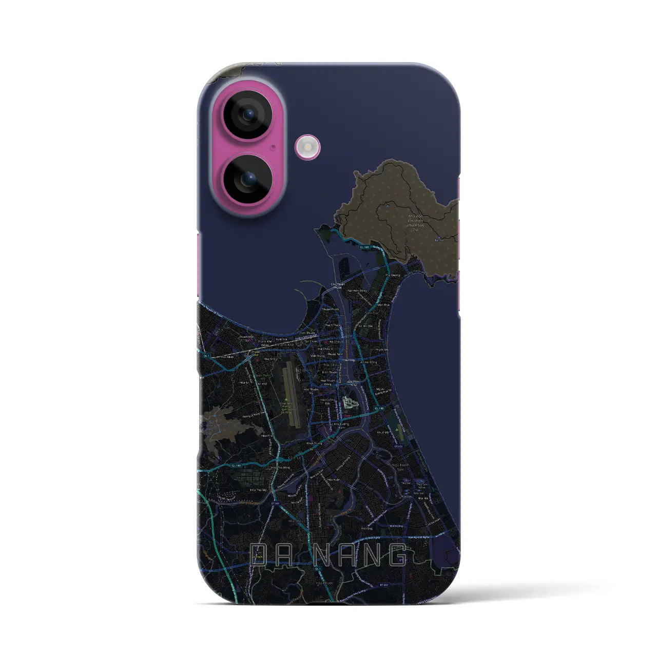 【ダナン(ベトナム)】地図柄iPhoneケース(バックカバータイプ)