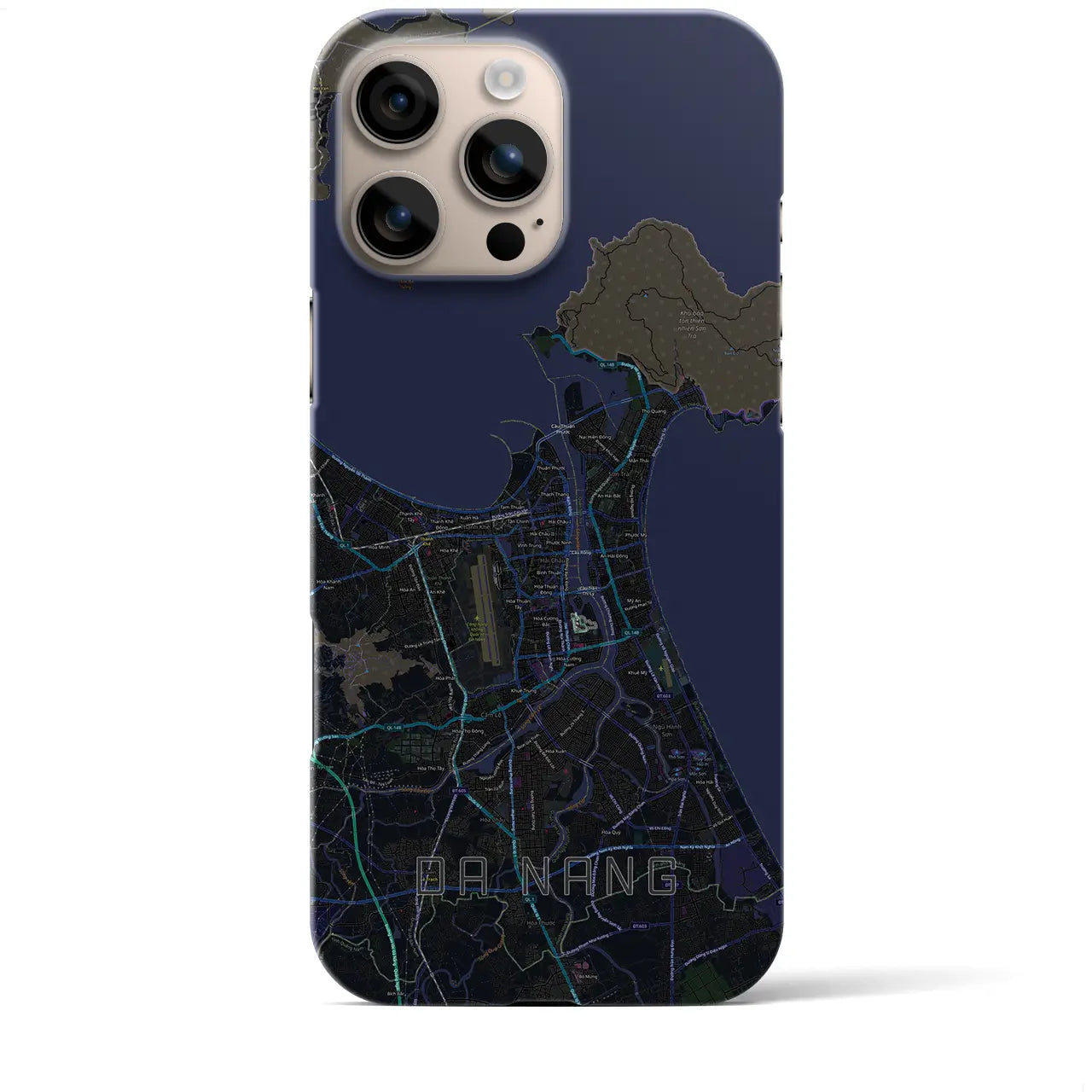【ダナン(ベトナム)】地図柄iPhoneケース(バックカバータイプ)