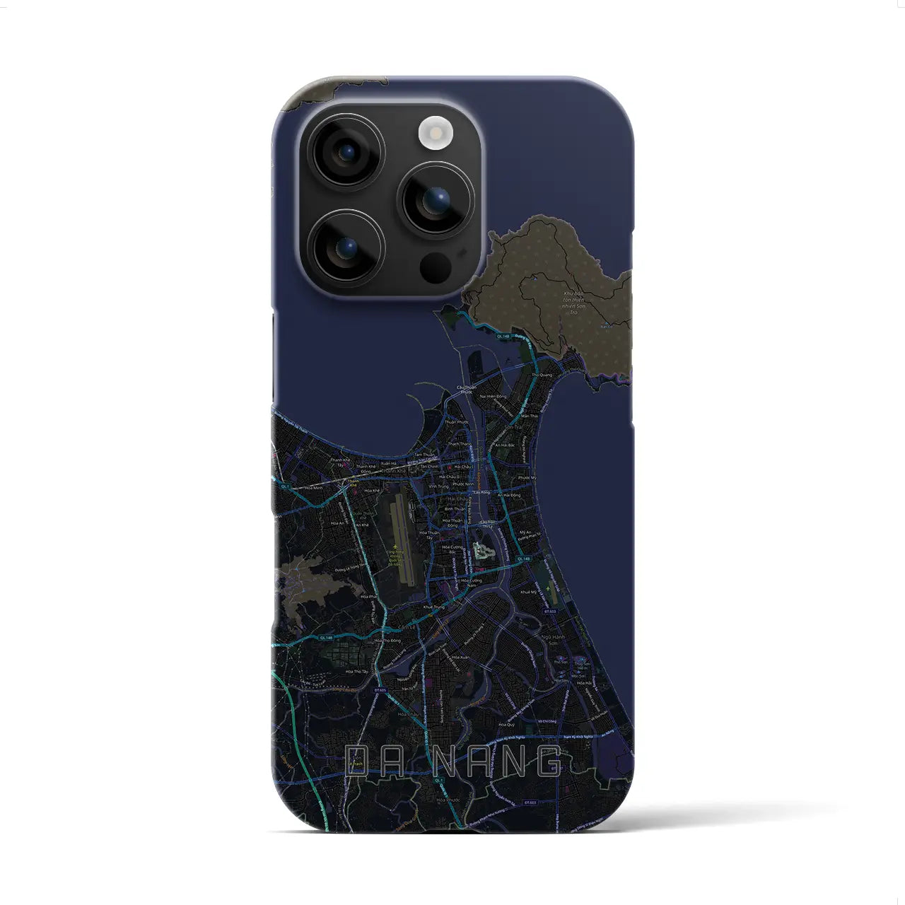 【ダナン(ベトナム)】地図柄iPhoneケース(バックカバータイプ)