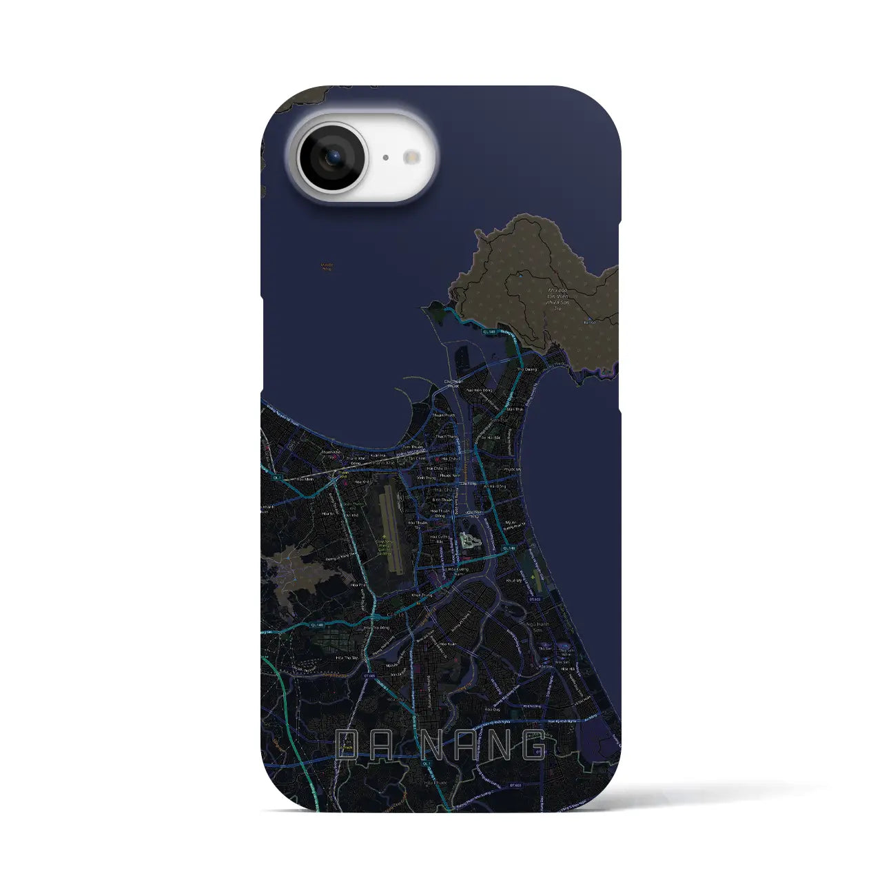 【ダナン(ベトナム)】地図柄iPhoneケース(バックカバータイプ)