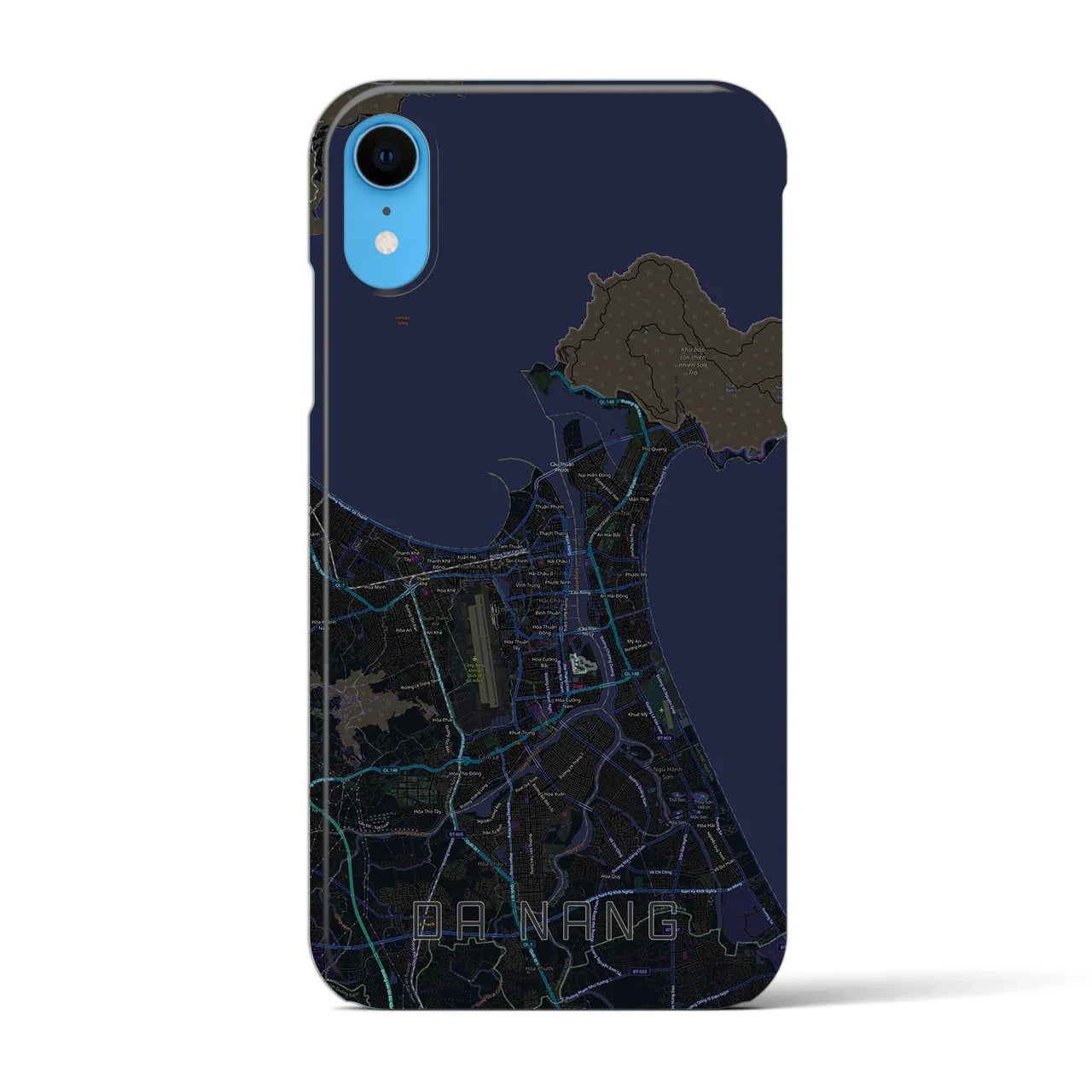 【ダナン(ベトナム)】地図柄iPhoneケース(バックカバータイプ)