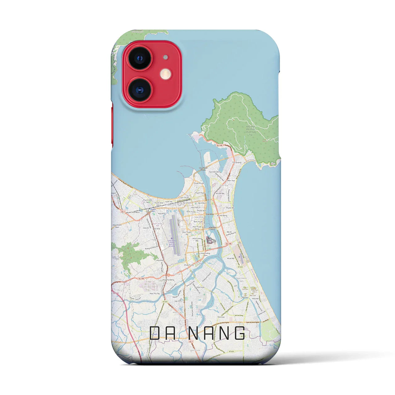 【ダナン(ベトナム)】地図柄iPhoneケース(バックカバータイプ)