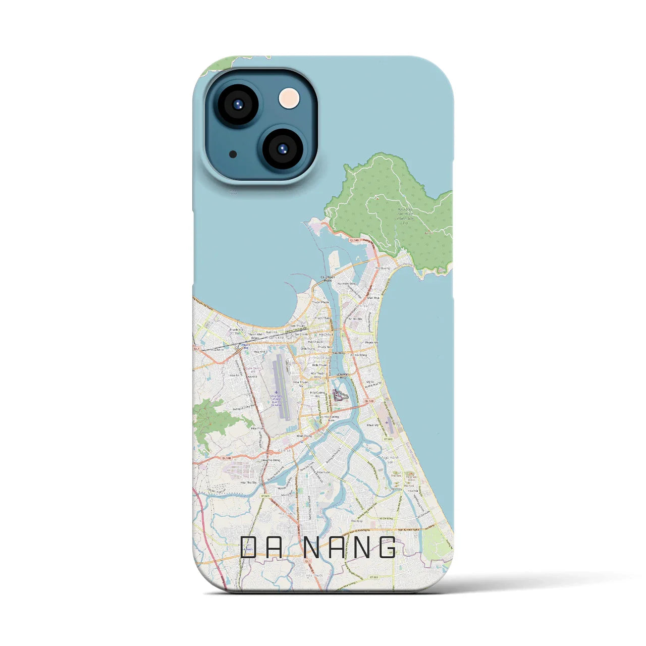【ダナン(ベトナム)】地図柄iPhoneケース(バックカバータイプ)