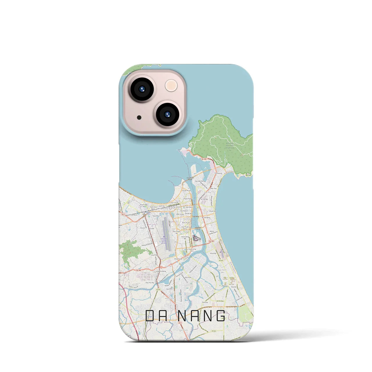 【ダナン(ベトナム)】地図柄iPhoneケース(バックカバータイプ)