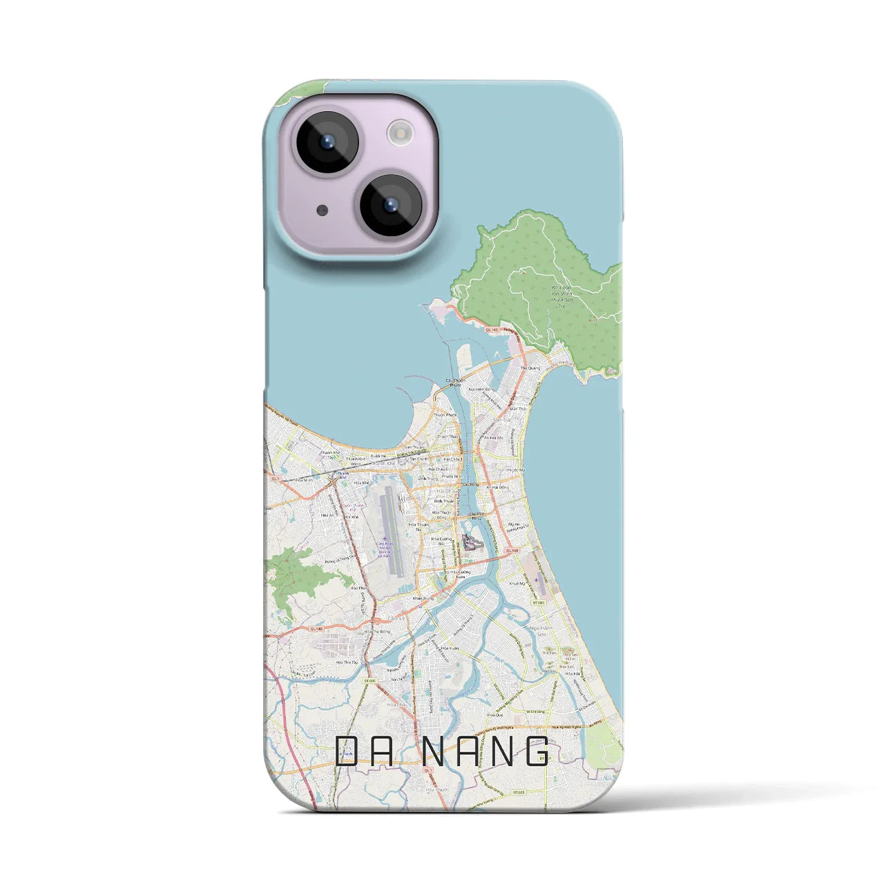 【ダナン(ベトナム)】地図柄iPhoneケース(バックカバータイプ)