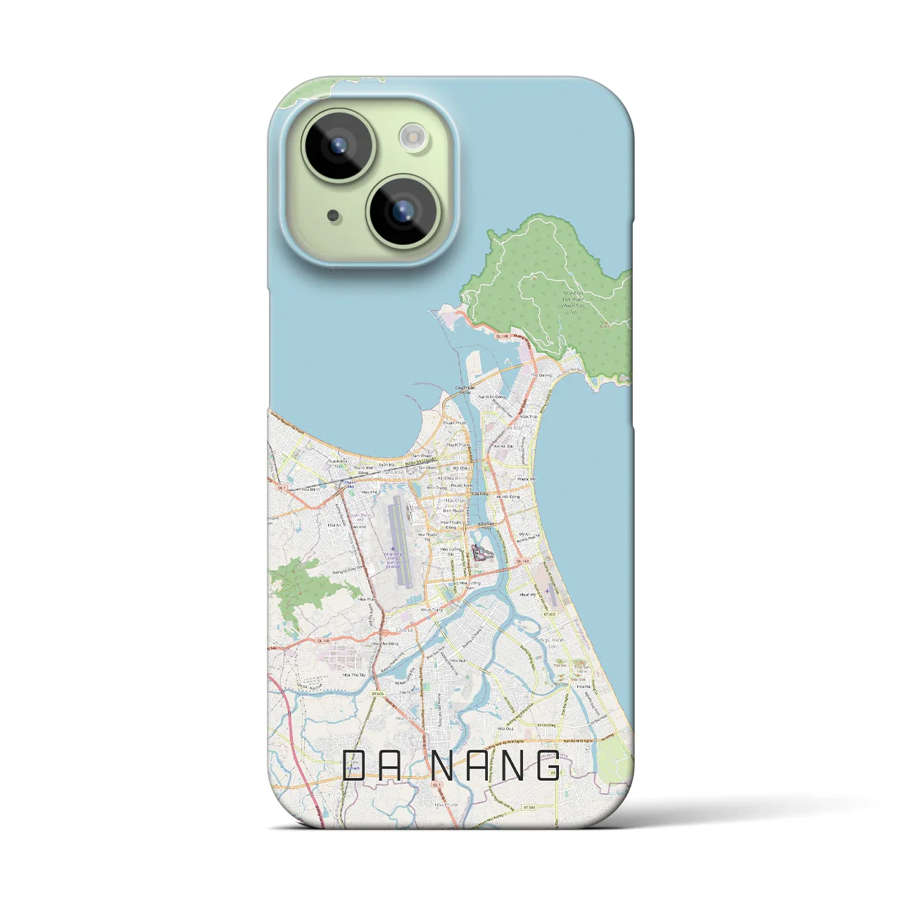 【ダナン(ベトナム)】地図柄iPhoneケース(バックカバータイプ)