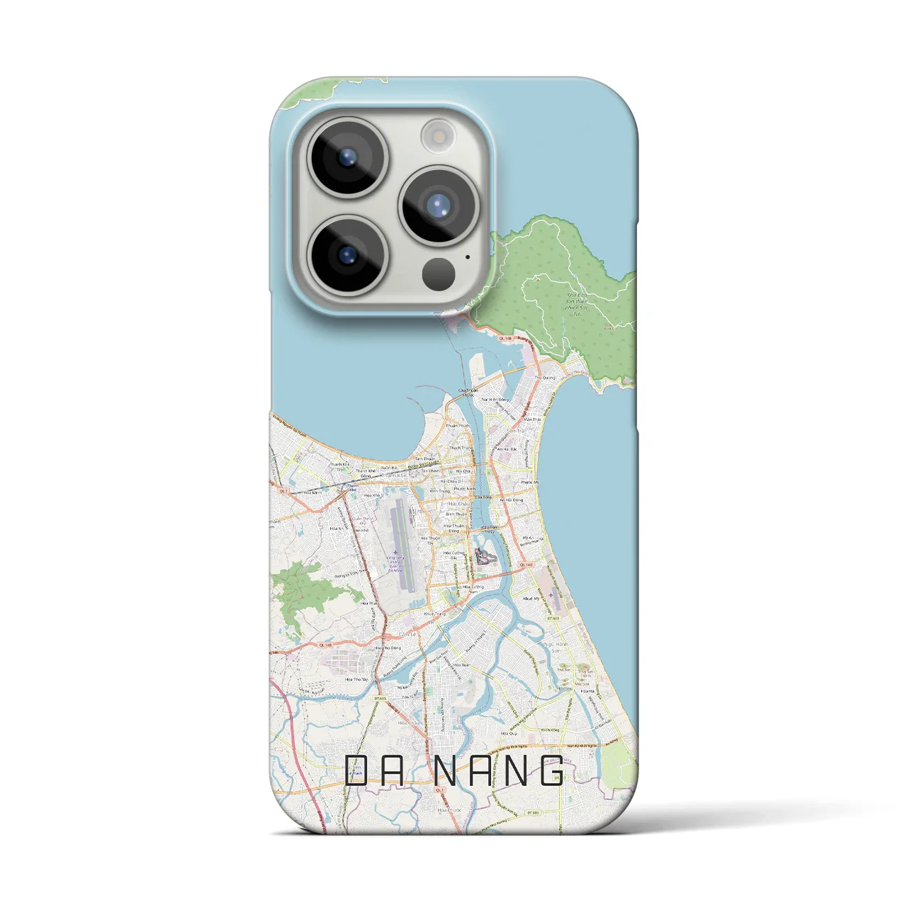 【ダナン(ベトナム)】地図柄iPhoneケース(バックカバータイプ)