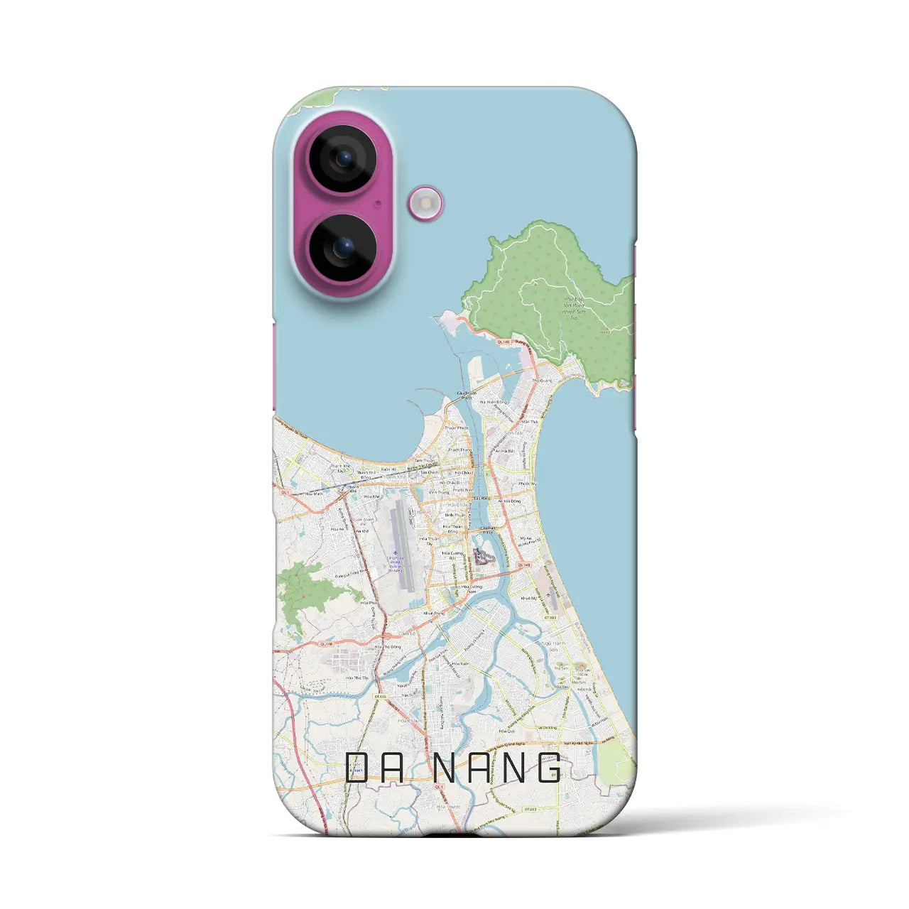 【ダナン(ベトナム)】地図柄iPhoneケース(バックカバータイプ)