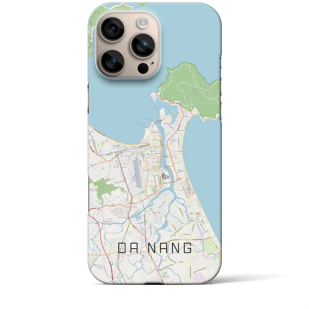 【ダナン(ベトナム)】地図柄iPhoneケース(バックカバータイプ)