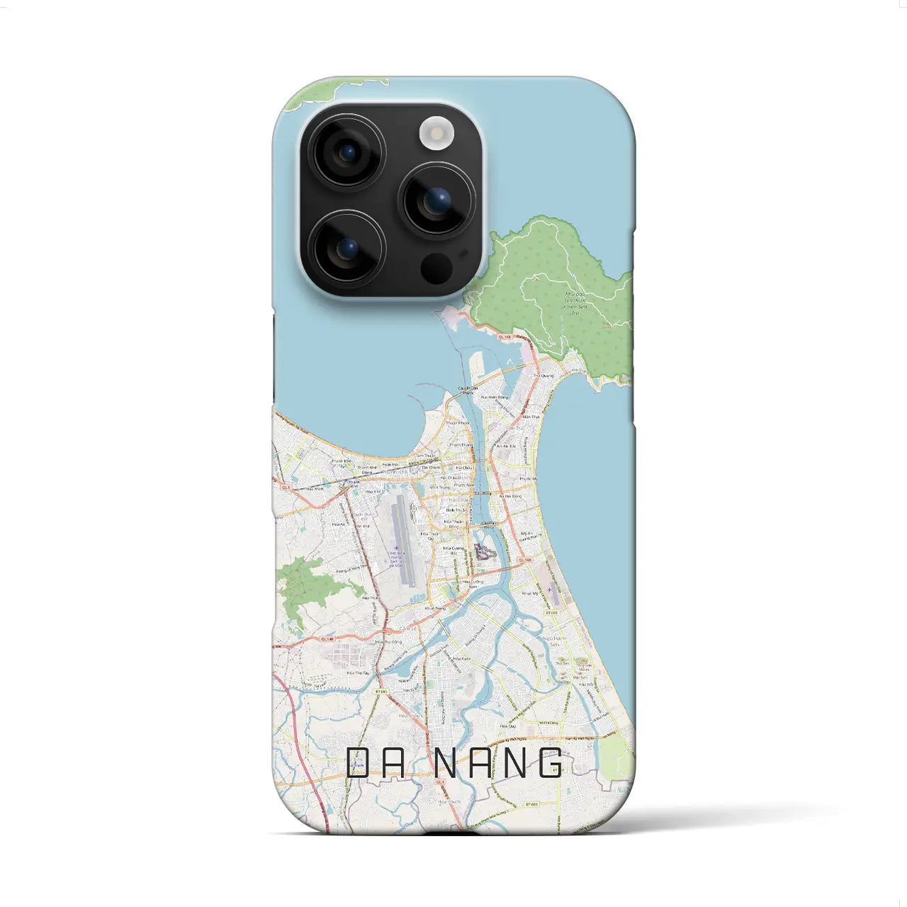 【ダナン(ベトナム)】地図柄iPhoneケース(バックカバータイプ)