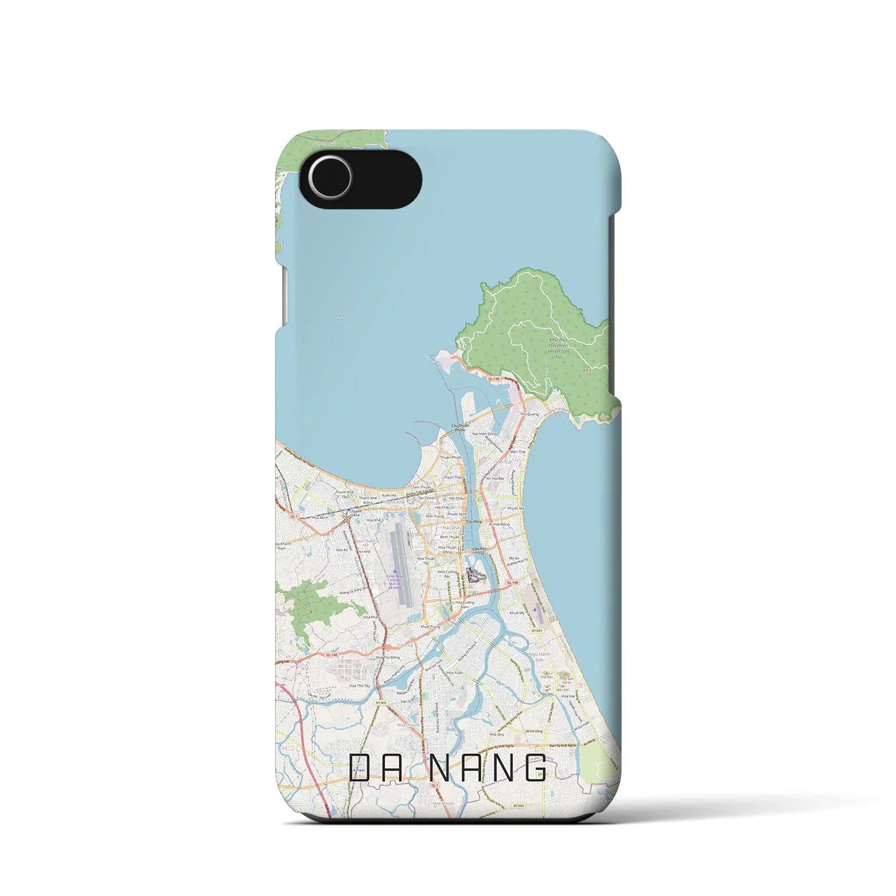 【ダナン(ベトナム)】地図柄iPhoneケース(バックカバータイプ)