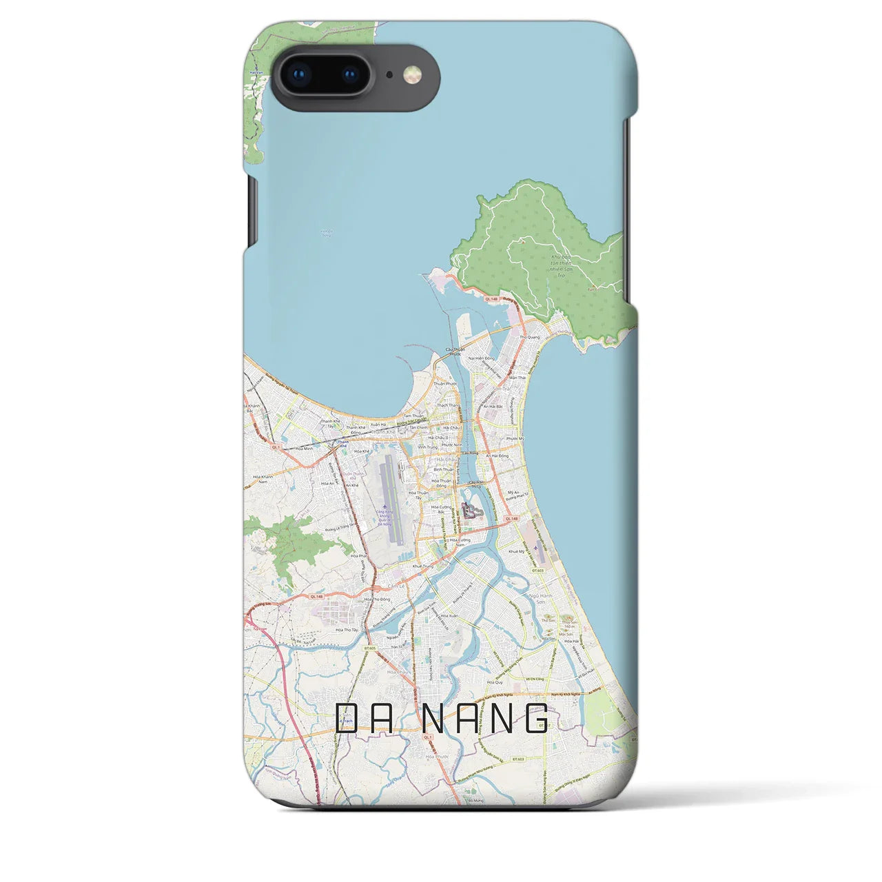【ダナン(ベトナム)】地図柄iPhoneケース(バックカバータイプ)