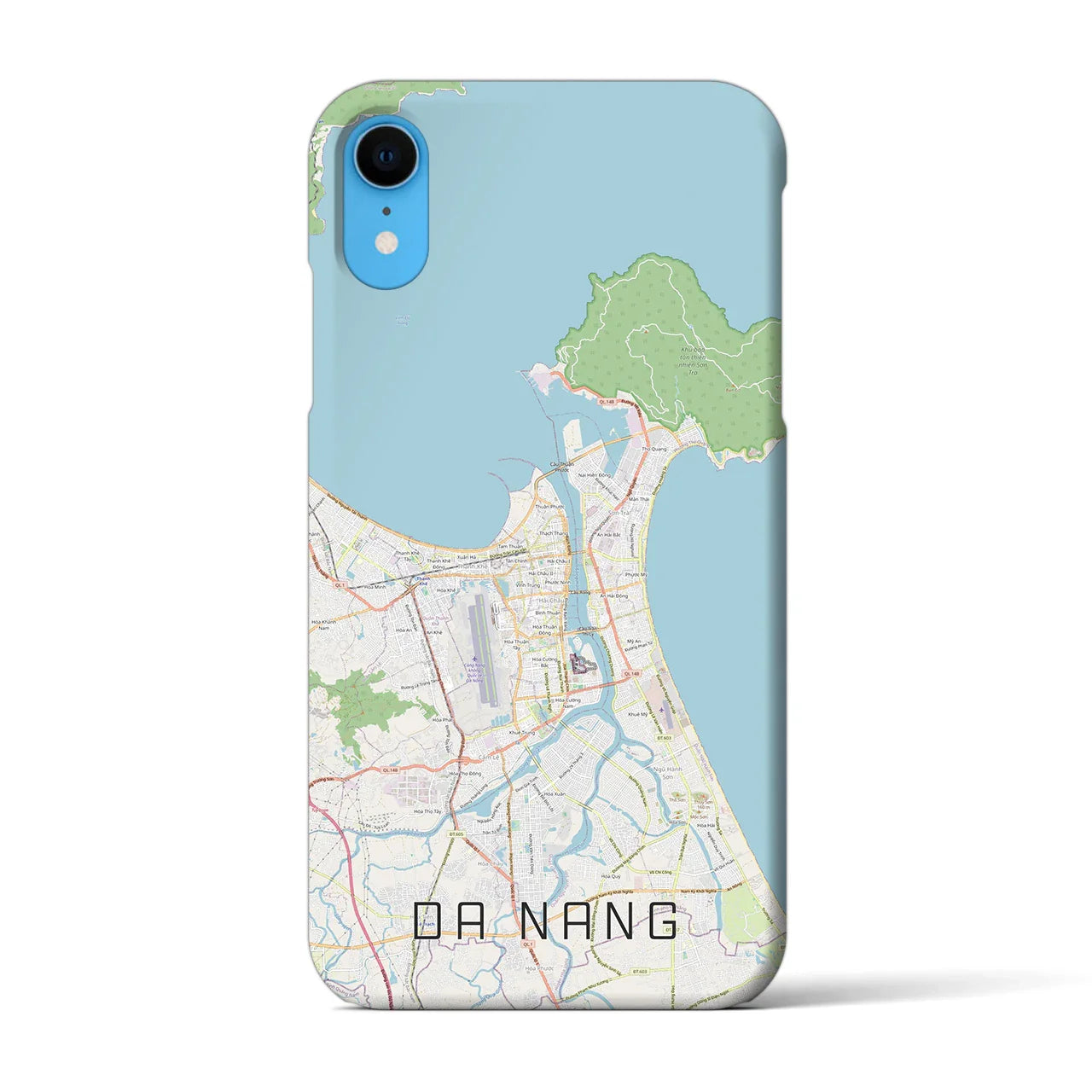 【ダナン(ベトナム)】地図柄iPhoneケース(バックカバータイプ)