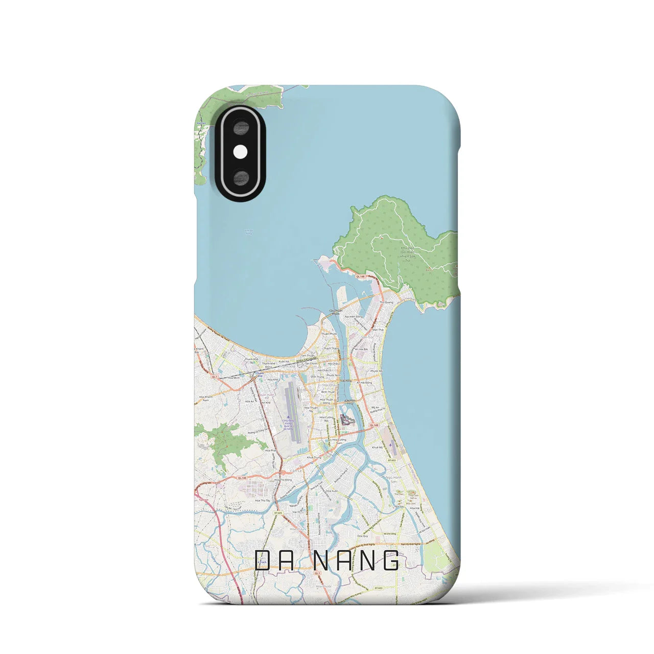 【ダナン(ベトナム)】地図柄iPhoneケース(バックカバータイプ)