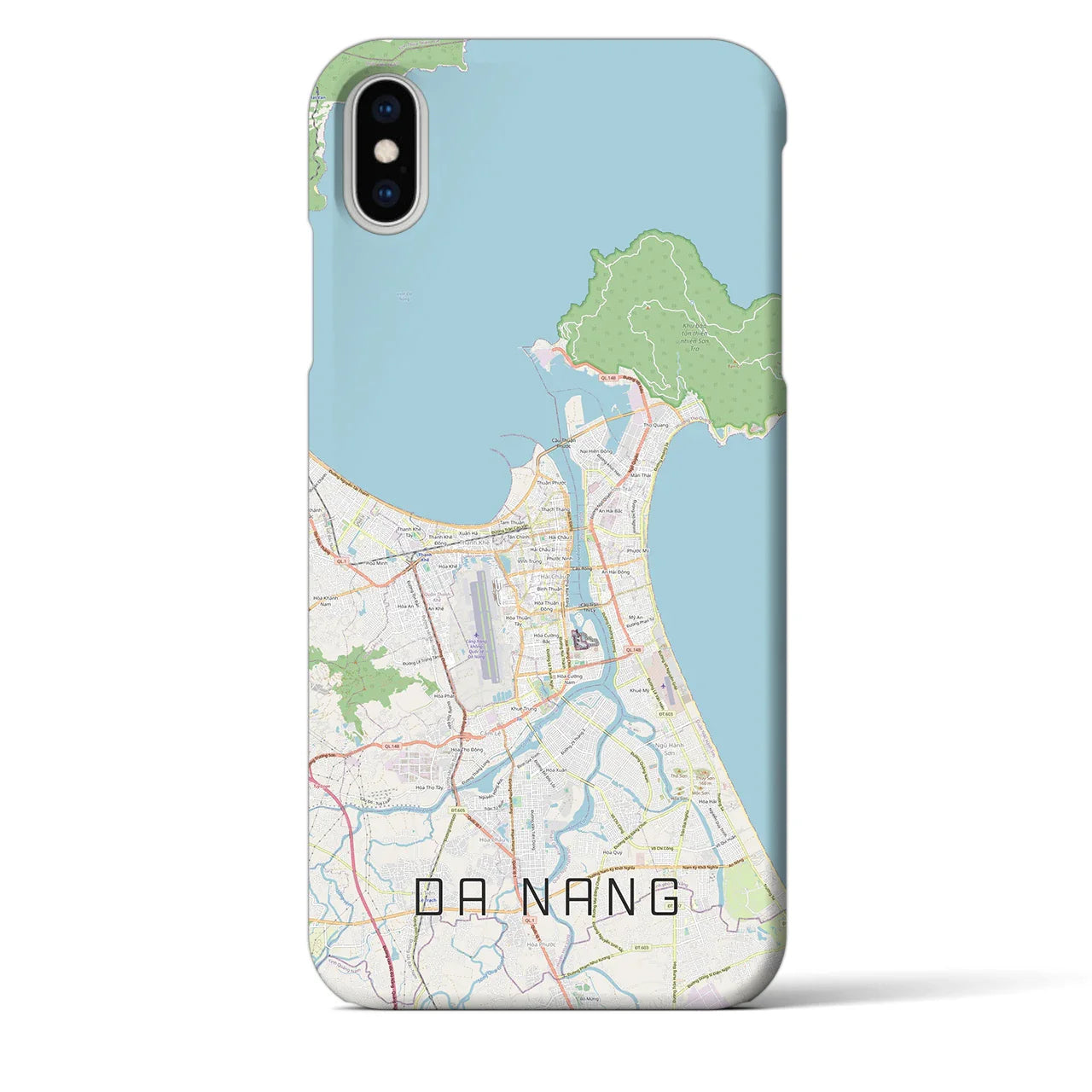【ダナン(ベトナム)】地図柄iPhoneケース(バックカバータイプ)
