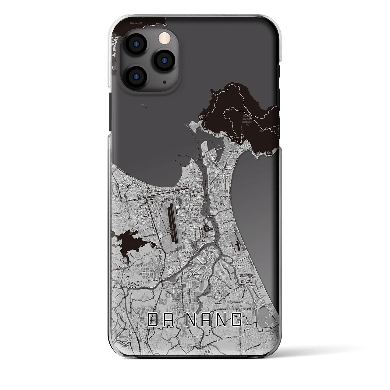 【ダナン(ベトナム)】地図柄iPhoneケース(クリアタイプ)