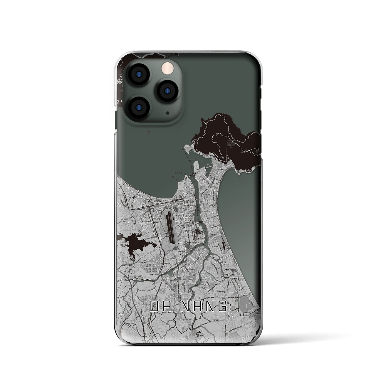 【ダナン(ベトナム)】地図柄iPhoneケース(クリアタイプ)
