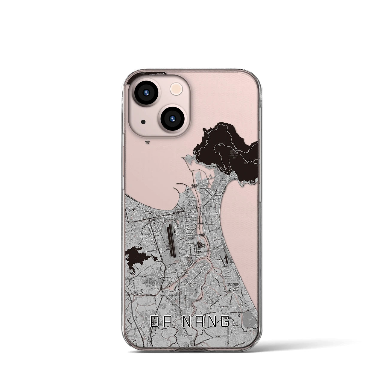【ダナン(ベトナム)】地図柄iPhoneケース(クリアタイプ)