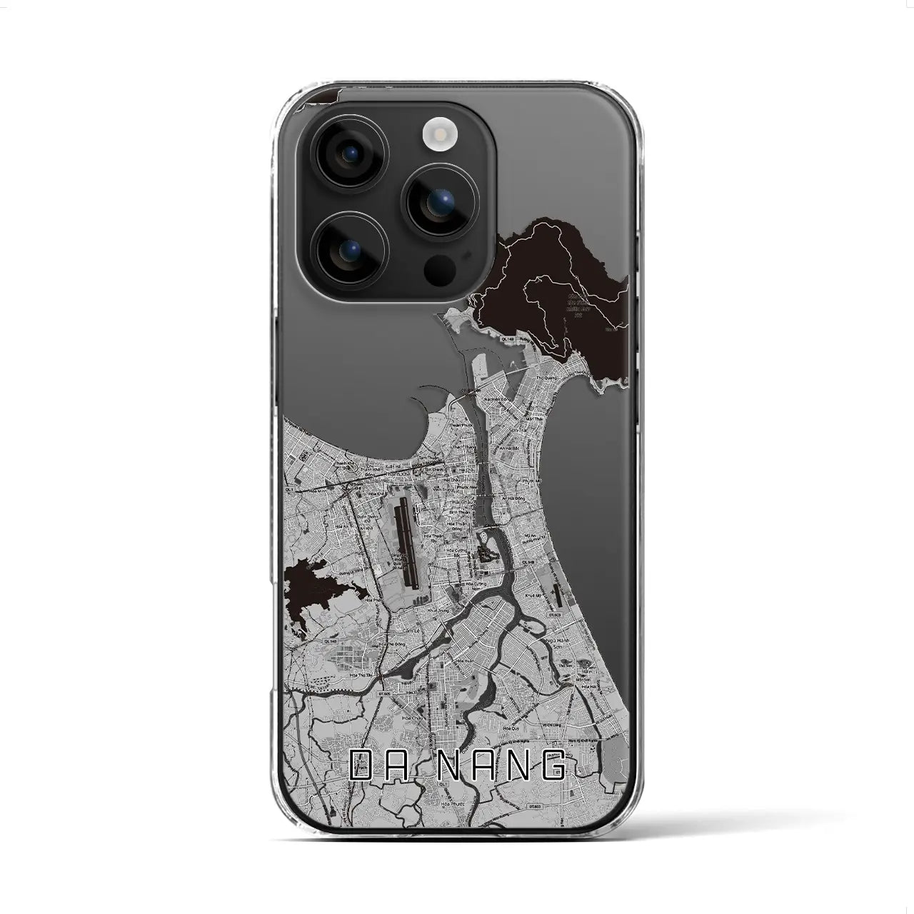 【ダナン(ベトナム)】地図柄iPhoneケース(クリアタイプ)