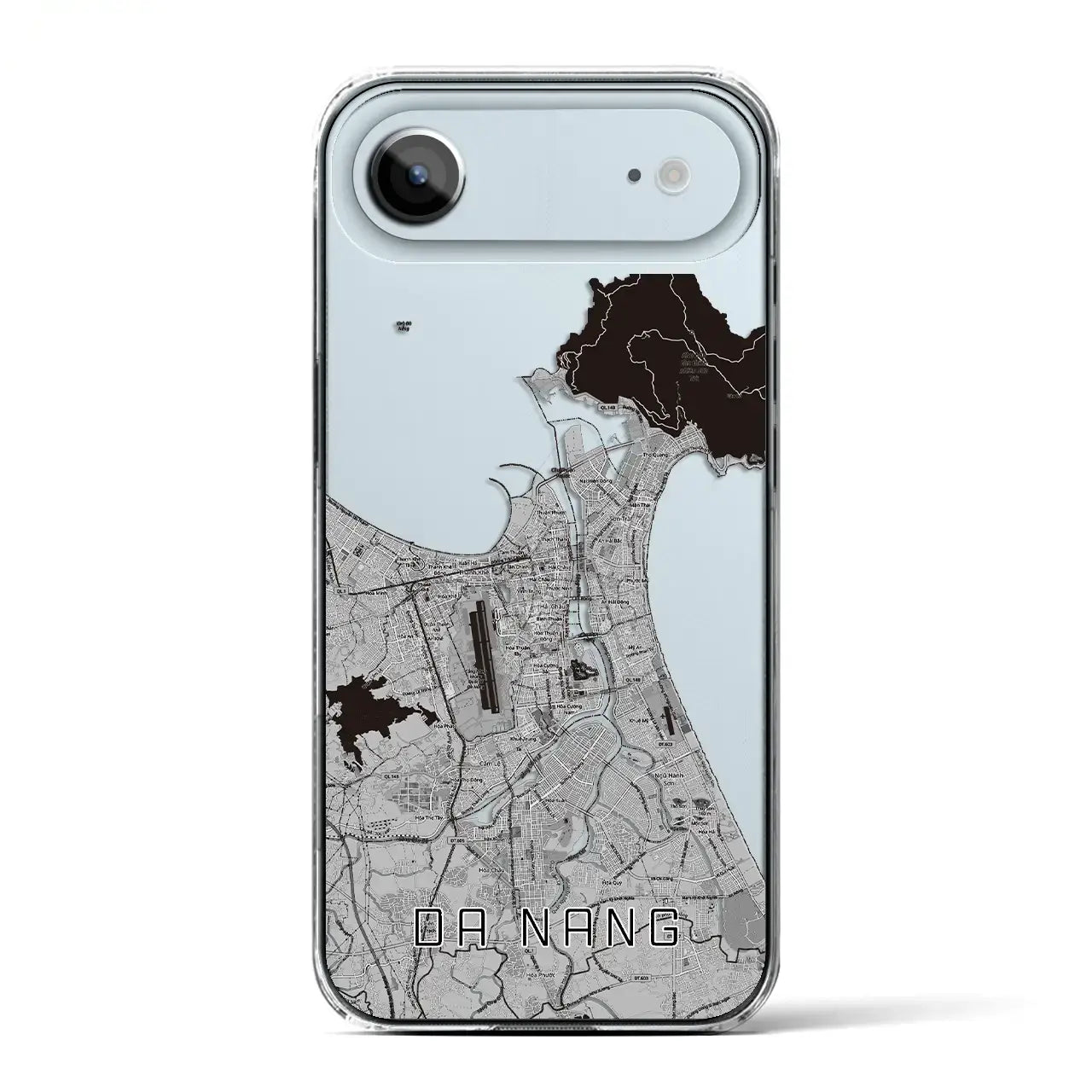 【ダナン(ベトナム)】地図柄iPhoneケース(クリアタイプ)