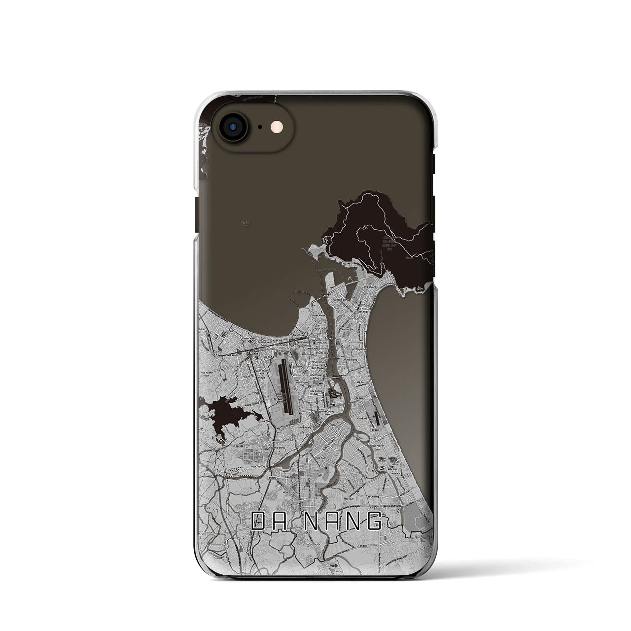 【ダナン(ベトナム)】地図柄iPhoneケース(クリアタイプ)