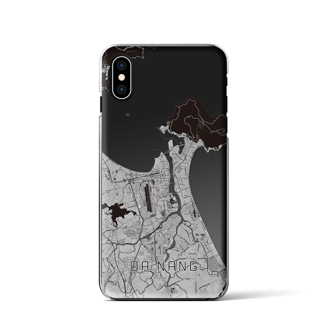 【ダナン(ベトナム)】地図柄iPhoneケース(クリアタイプ)