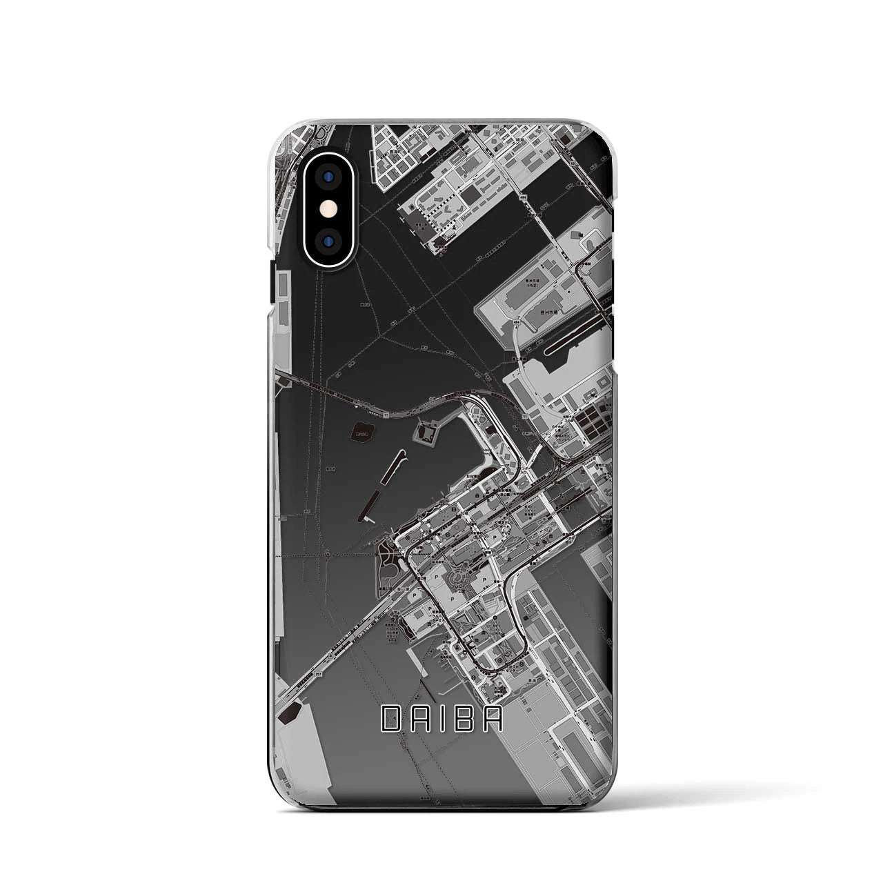 【台場(東京都)】地図柄iPhoneケース(クリアタイプ)